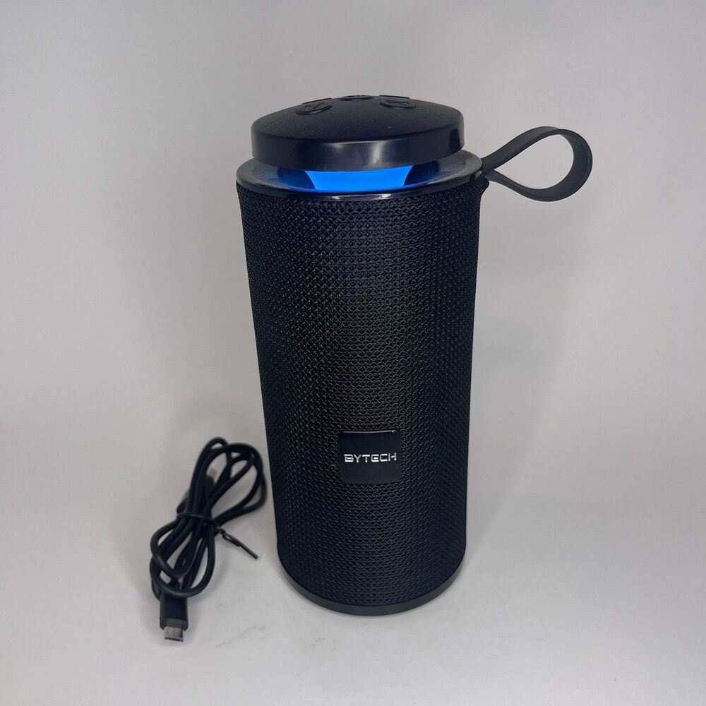 BYTECH Portable Bluetooth Speaker BY-AU-BS-172-BK W/ Charging Cable (TESTED)